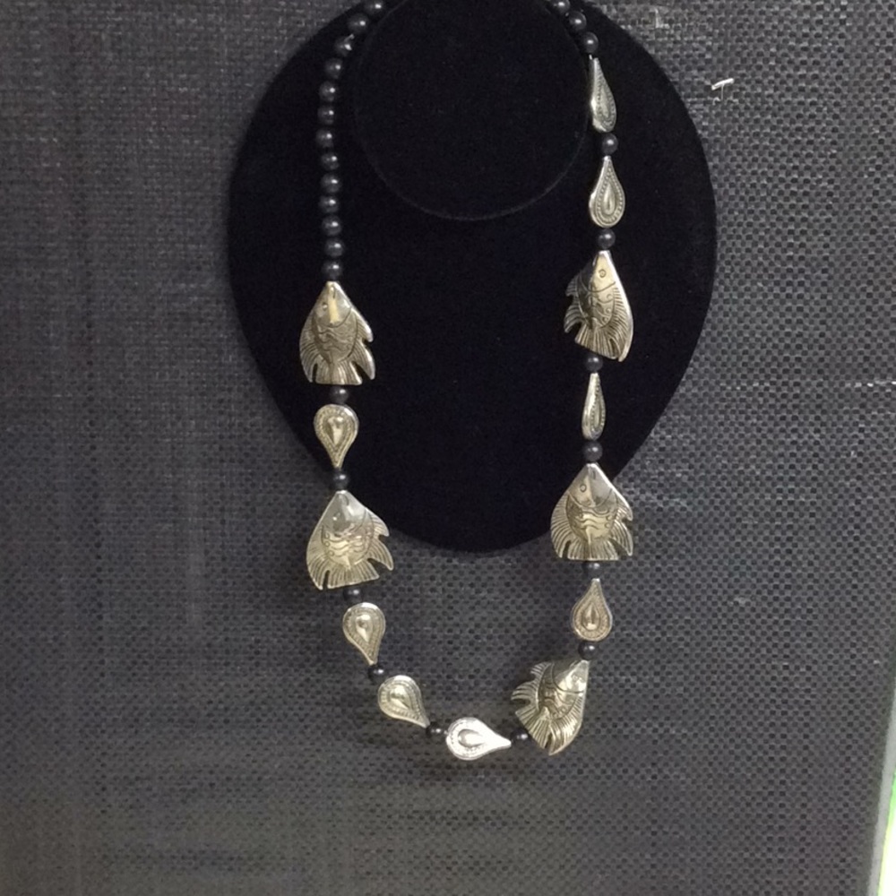 Silver Fish necklace